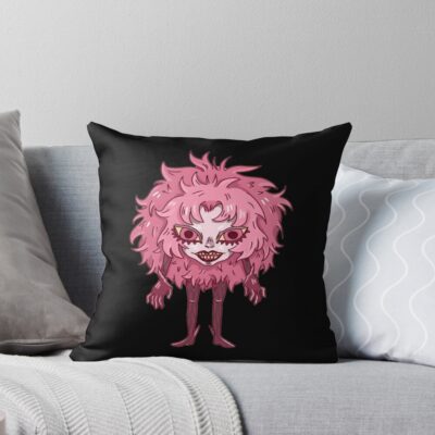 Akira Fudo Devilman Crybaby Intense Red Throw Pillow
