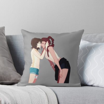 Miki Coulple Devilman Crybaby Throw Pillow