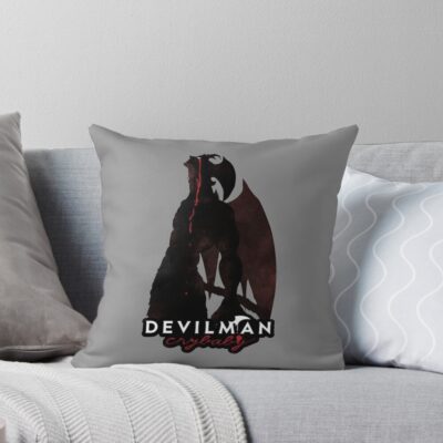 Ryo Asuka Devilman Crybaby Vintage Throw Pillow