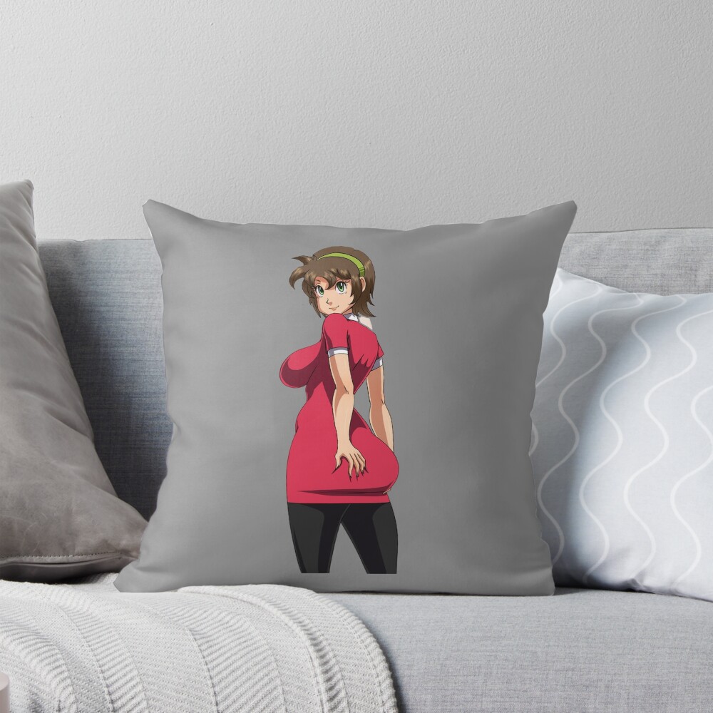 Miki Makimura Devilman Crybaby Intense Throw Pillow